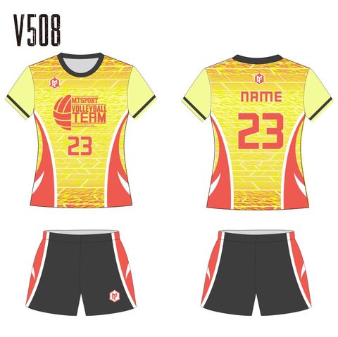 V508 排球球衣設計・現代幾何