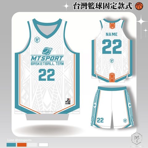 MTTWBB08 籃球球衣設計・現代幾何