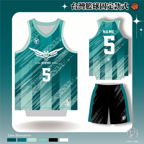 MTTWBB10 籃球球衣設計・抽象線條