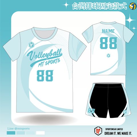 MTTW19 (修腰/直腰款) 排球球衣設計・現代、活力